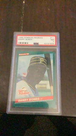 Barry Bonds 1986 Donruss Rookies #11 NM 7 PSA