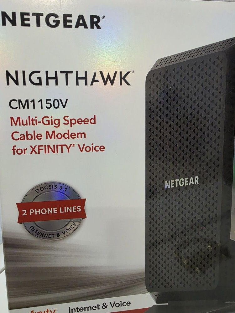Netgear nighthawk CM1150V Voice & Internet Modem