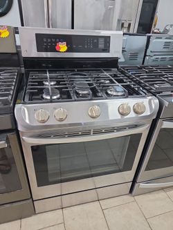 LG Stainless Steel 5-Burner Gas Range