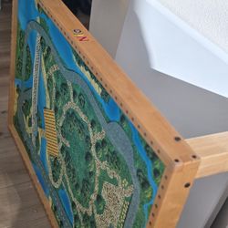 Large Nilo Play Table w/ 2 chairs, sliding storage & Legos