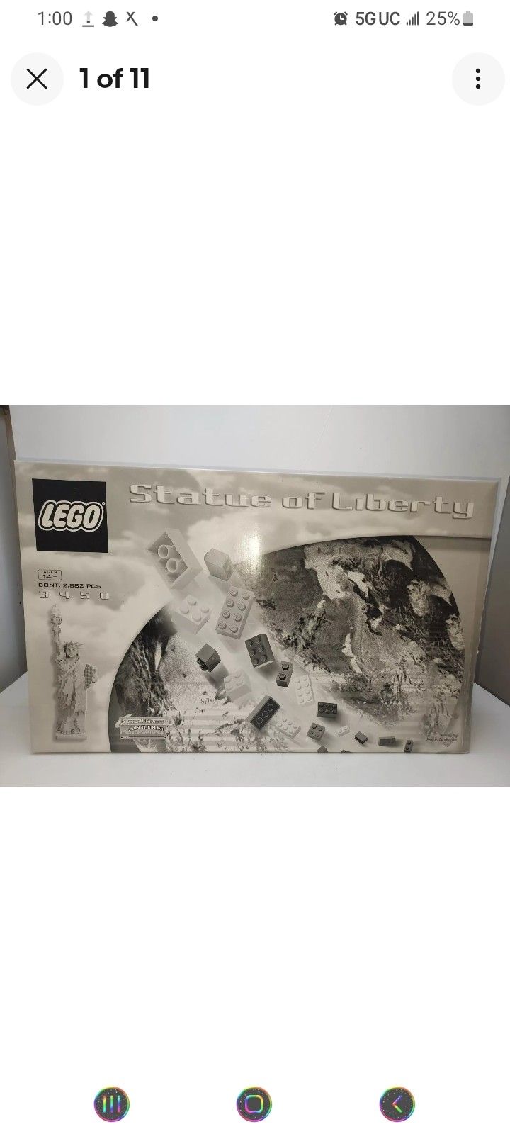 BRAND NEW NEVER OPEN STATUE OF LIBERTY LEGO !!! RARE