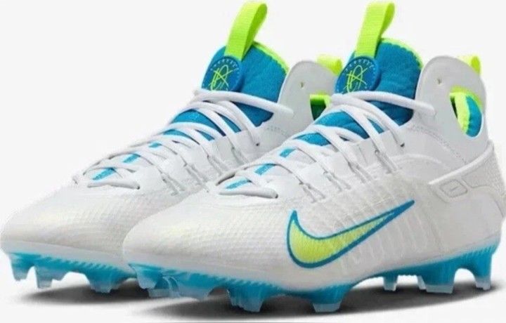 Brand New Nike Huarache Elite Mid LAX SE Football Cleats White