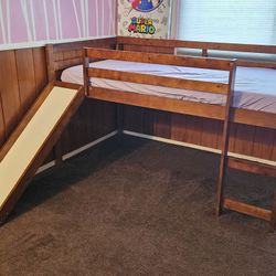 Twin Bed, Cama Individual Con Resbaladilla