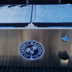 Tommy Bahama Large Ice Chest Stain Steel