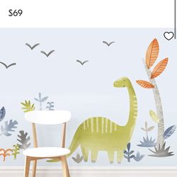 Dino wall art / decal west elm