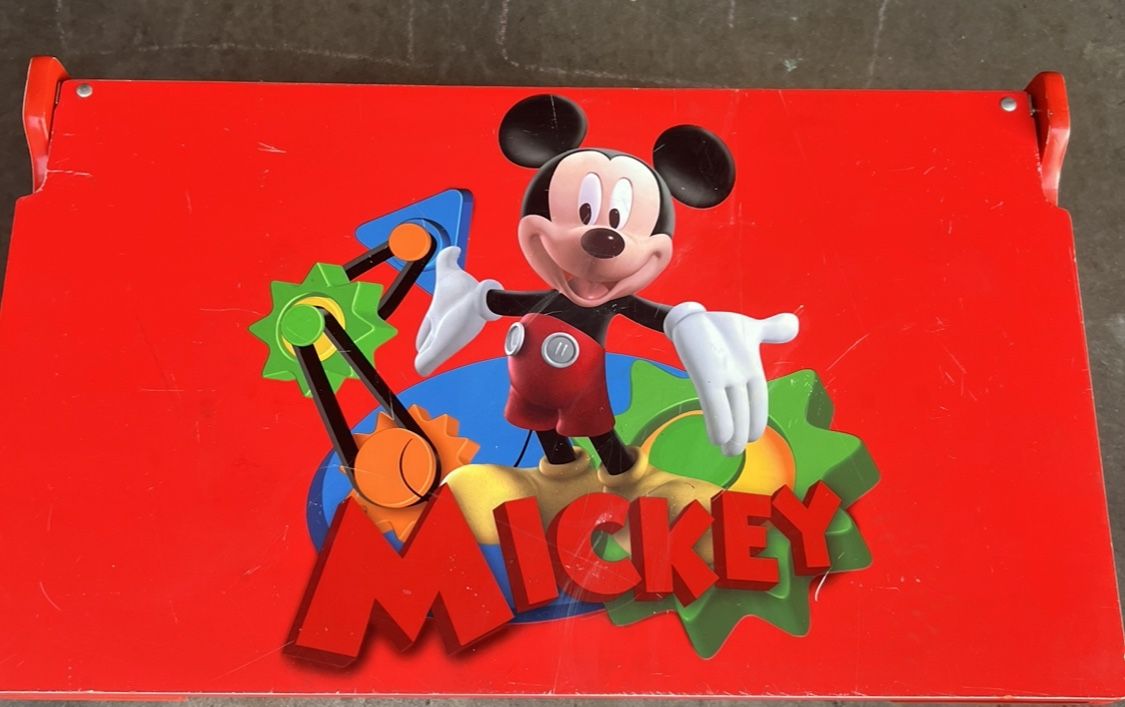 Mickey Mouse Wood Toy Box
