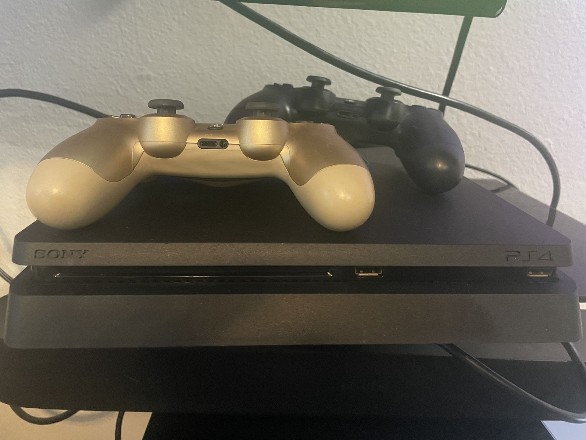 PlayStation 4 With 2 Controllers  And Games
