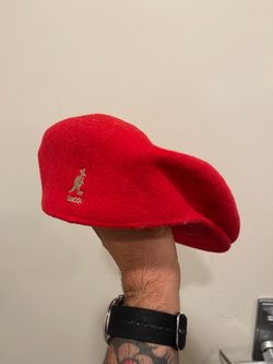 Vintage wool kangol hat red size small