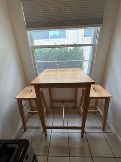 High table with chairs
