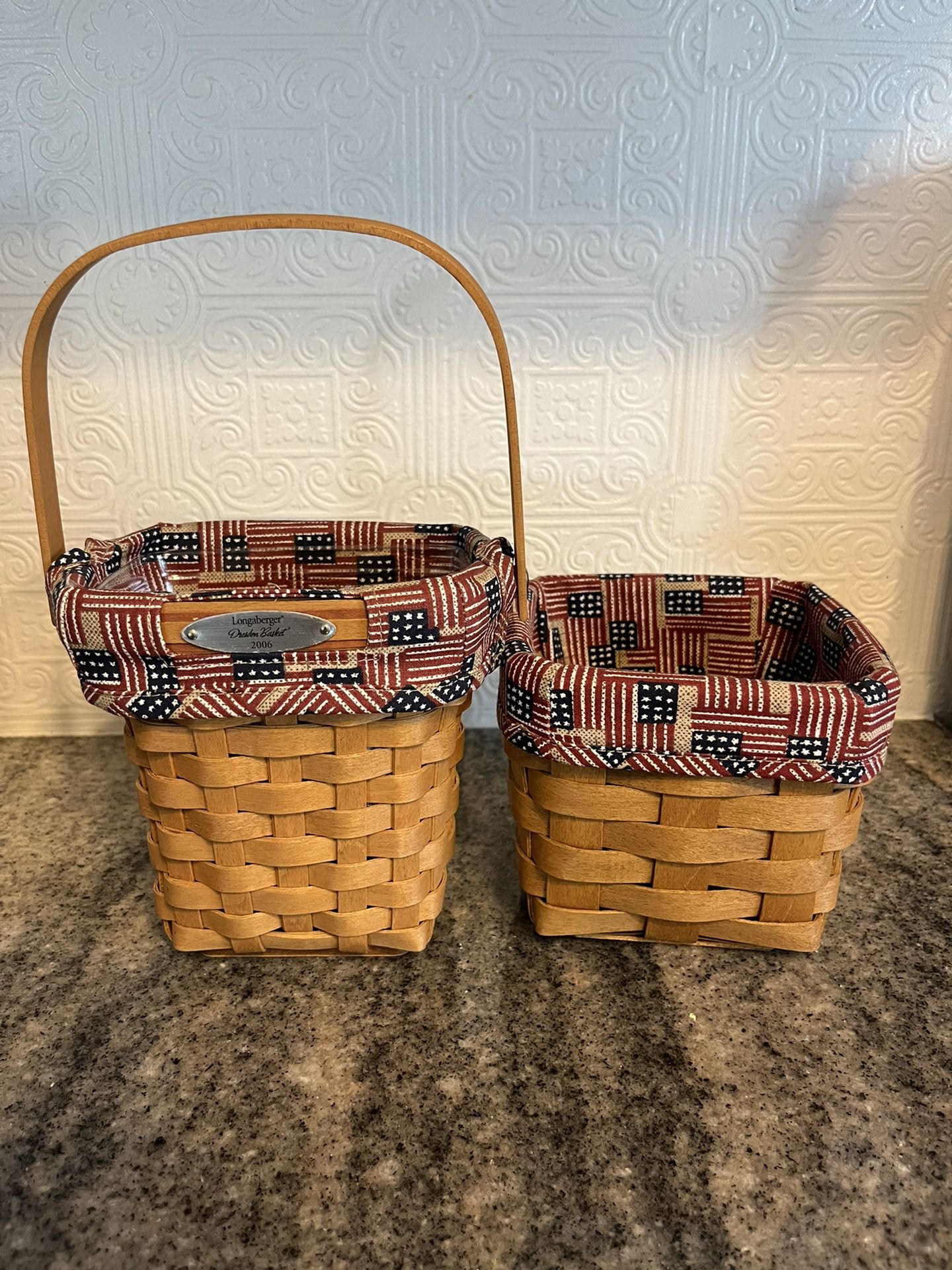 Two Vintage Longaberger Baskets