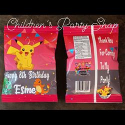 Pikachu Chip Bags