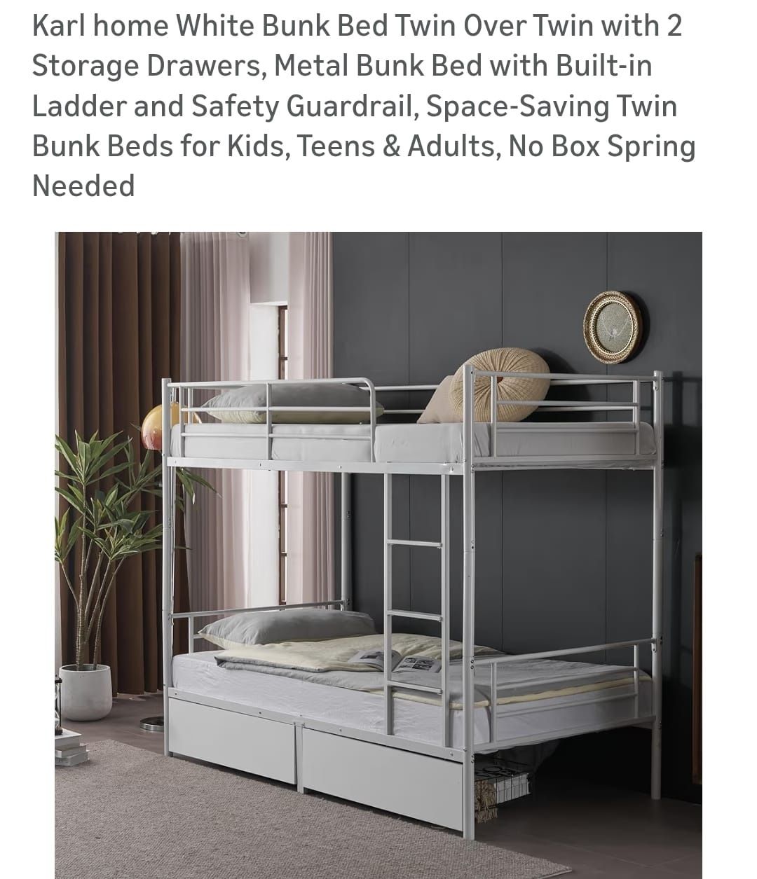 Twin Size Bunk Bed 
