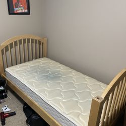 Twin Bed Frame W/ Mattress