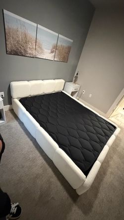 Queen Size Bed Frame and mattress