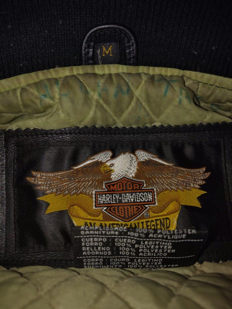 100% Leather Harley Davidson Coat