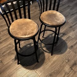 2 BarStool Chairs (28” Swivel) 