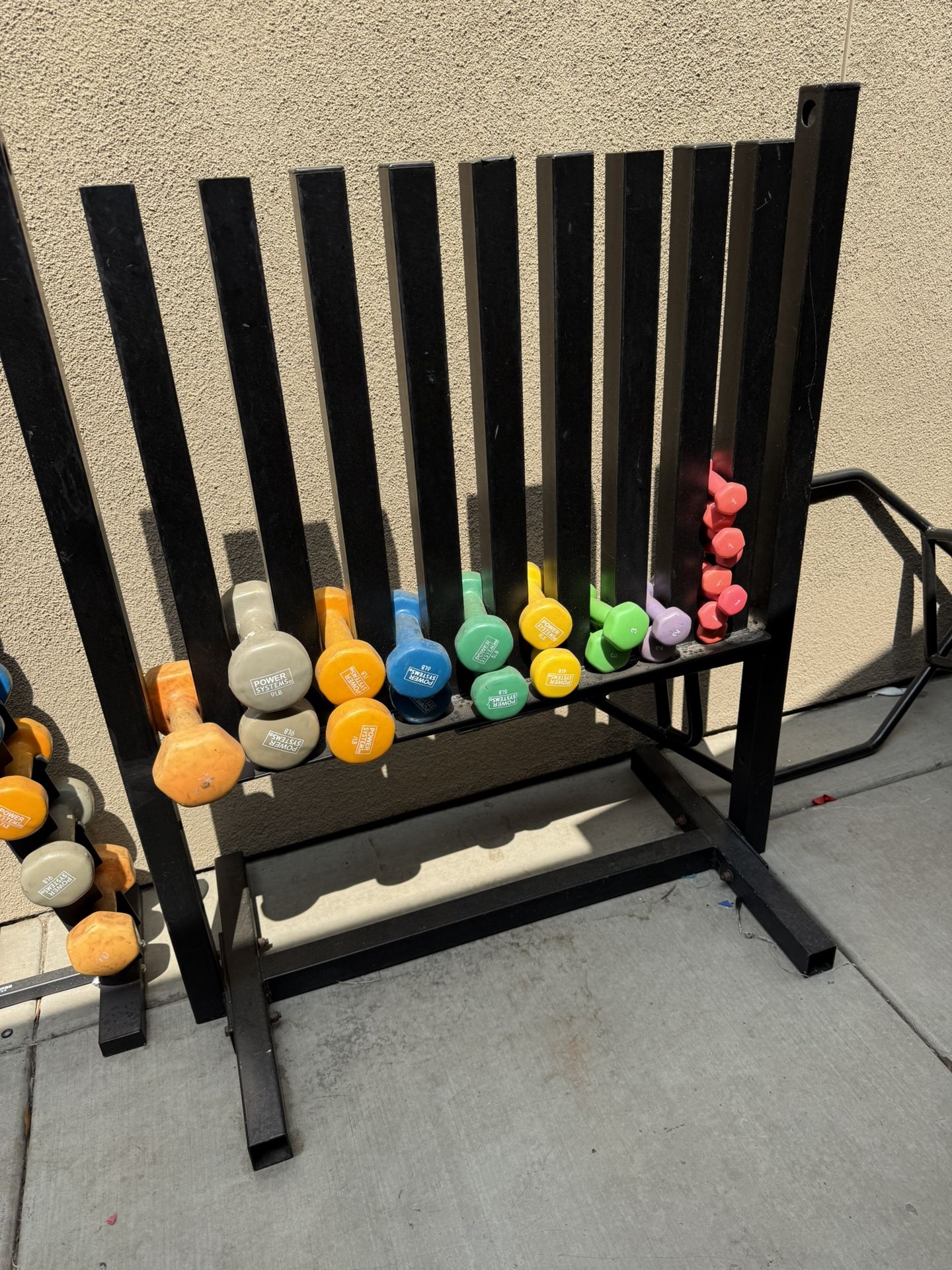 Dumbbell Rack And Weights