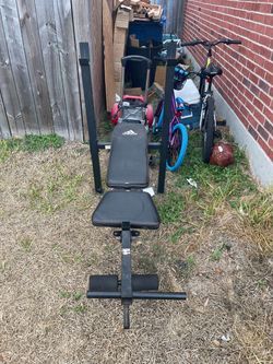 Adidas Adjustable Weight Bench with Rack