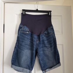 Old navy high waist maternity Shorts Jeans Blue size 4
