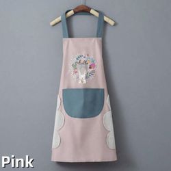 Apron kitchen household cooking men and women waterproof and oil-proof waist apron