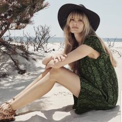 Anthropologie Rachel Snakeskin Print Shift / Tunic Dress - Size XS