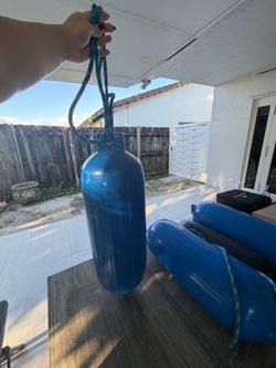 3-Blue Boat Fender with Rope