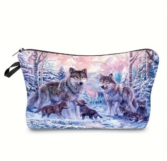 Wolf Cosmetic Bag