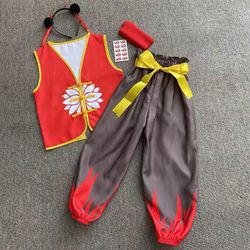 Brandnew Kids Chinese Nezha Costume Set with Accessories