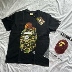 Black And Green Camo Baby Milo Abc Tee