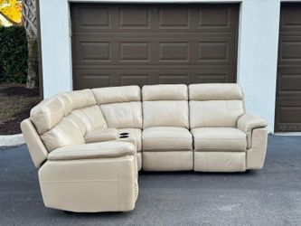 Sofa/Couch Sectional - Recliners - Cream - Delivery Available 🚛