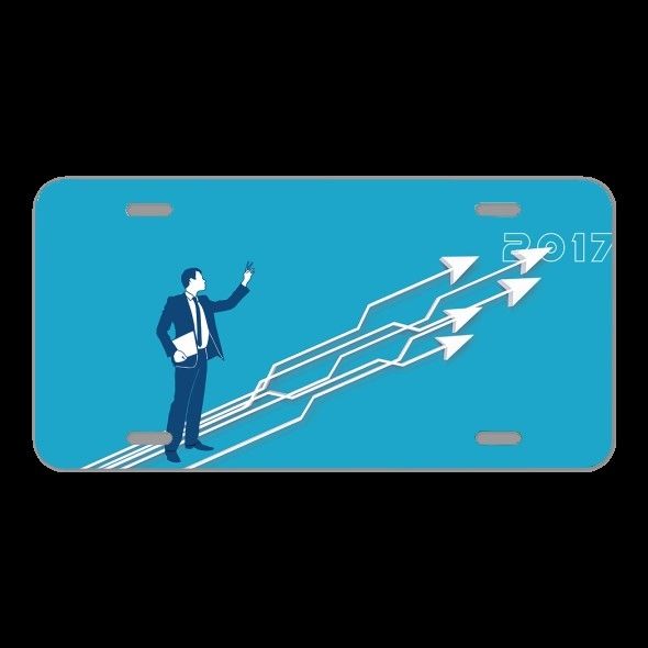 License Plate Novelty Car Front Arrows Growth Hacking Marketing