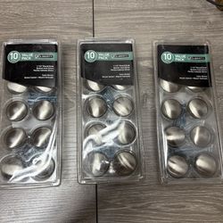 3 New Liberty 10 Packs Round 1-1/4” Satin Nickel Cabinet Knobs