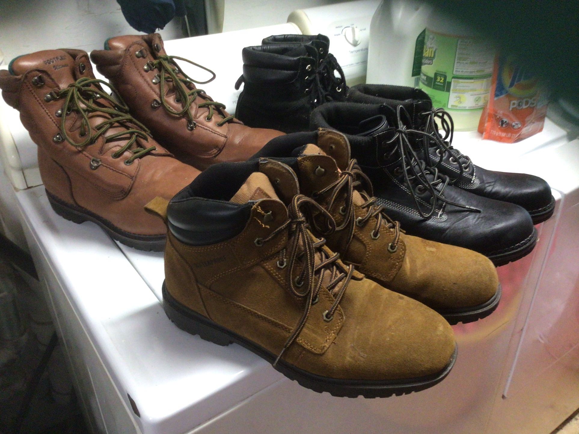 Work Boots For Men Size 13   - 4 Pairs Available 