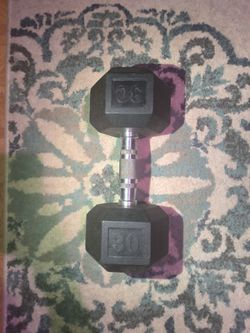 Once 30 pound dumbbell
