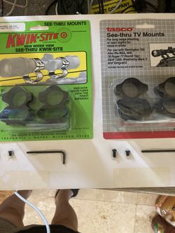 Two See-Thru Scope Mount Rings. Made In USA.