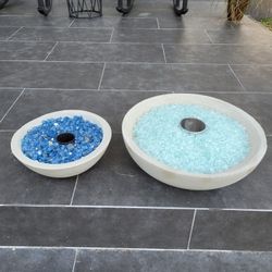 Concrete Fire Pit Firebowls For Outdoor Patio, Pool Or Sunroom