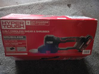 BRAND NEW - Hyper Tough 2-IN-1 Cordless Shear & Shrubber