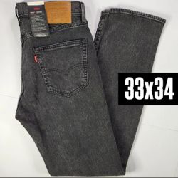 levis premium 502 dark gray jeans