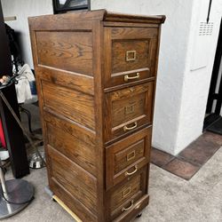 Wood Filing Cabinet