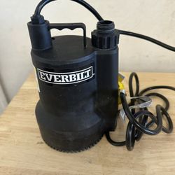 Everbilt SUP54-HD 1/6 HP Plastic Submersible Utility Pump 