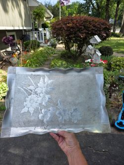 Vintage Hammered serving tray