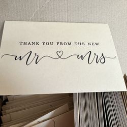 Wedding Thank You Cards Blank Inside