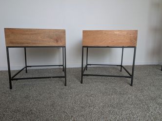 West Elm Mango Wood End Tables