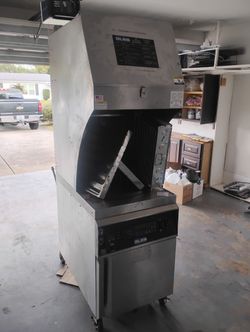 Fryer Commercial Self-rising Basket Built-in Hood