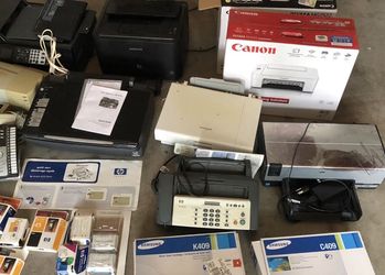 Bundled Of Printers, Faxes, Scanners And Ink Cartridges