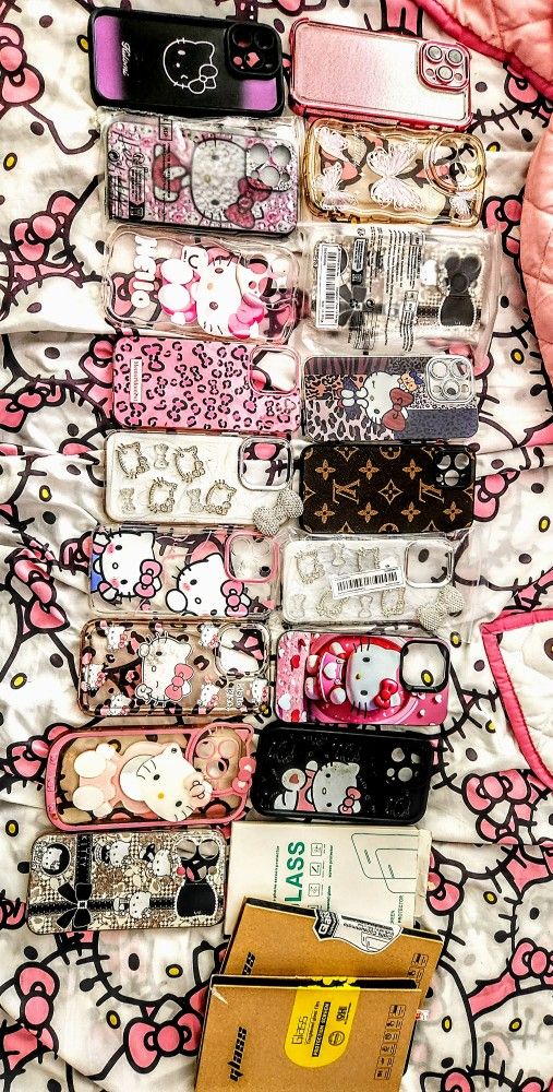 Hello Kitty IPhone 14 ProMax Phone Cases $5