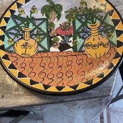 Hand Crafted Ceramic Plate Purchased In The 90s  