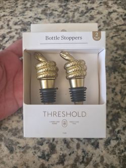 Threshold Gold Snake Bottle Stoppers Set of 2