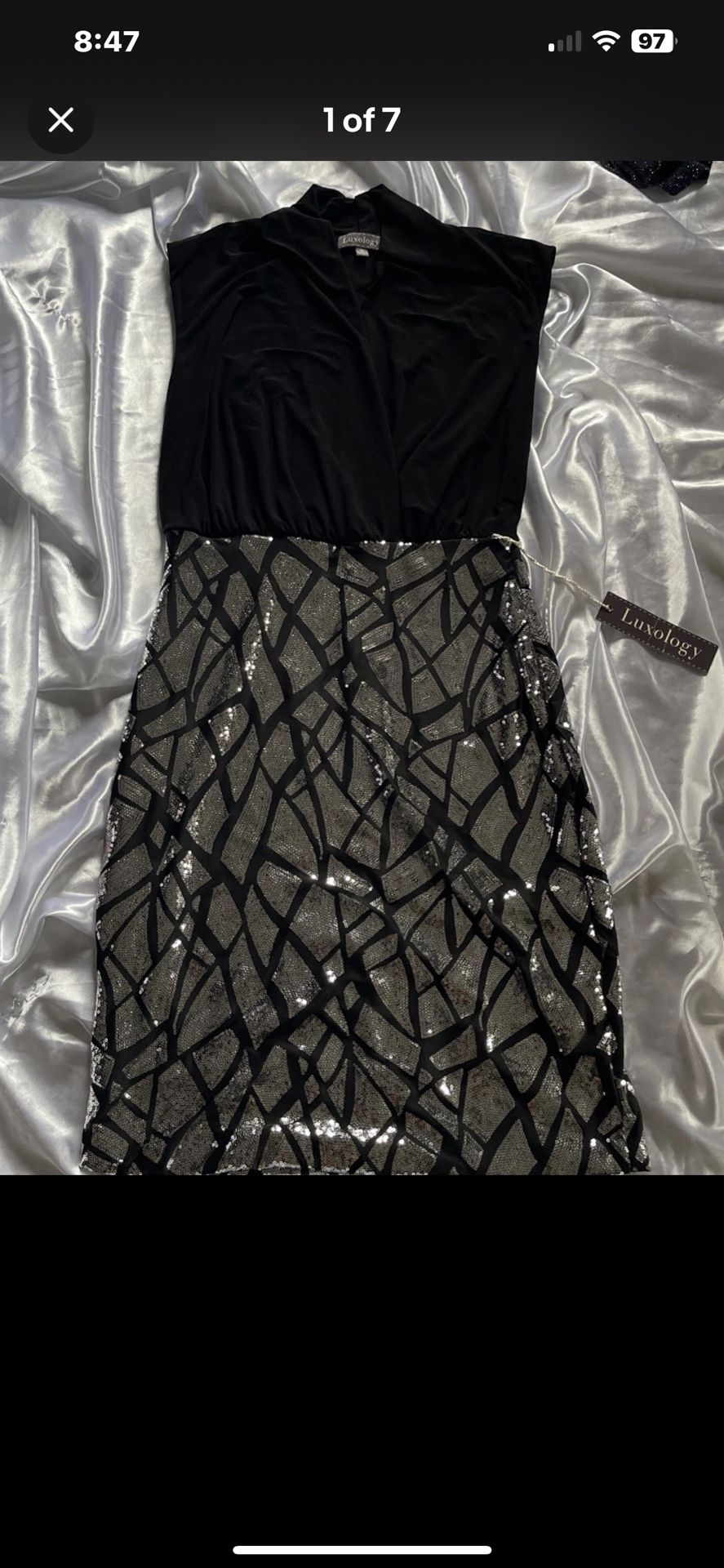 NEW! Luxology Formal Sequins Dress