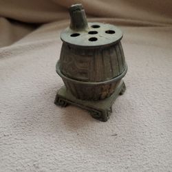 Miniature Cast Iron Potbelly Stove Incense Burner
